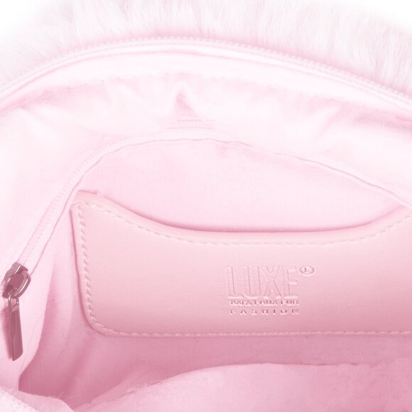 Luxe Fashion Classic Faux Fur Bowler | 1-Piece | Pink - Picture 7 of 7